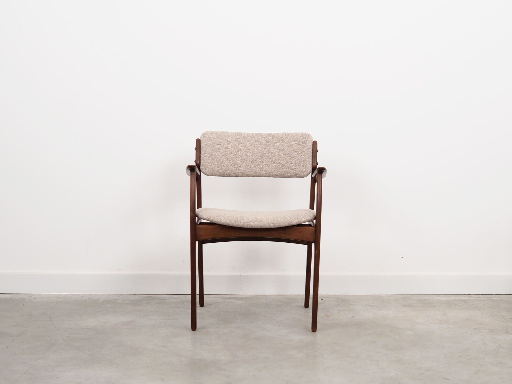 Set of two walnut chairs, Danish design, 1960s, designer: Erik Buch