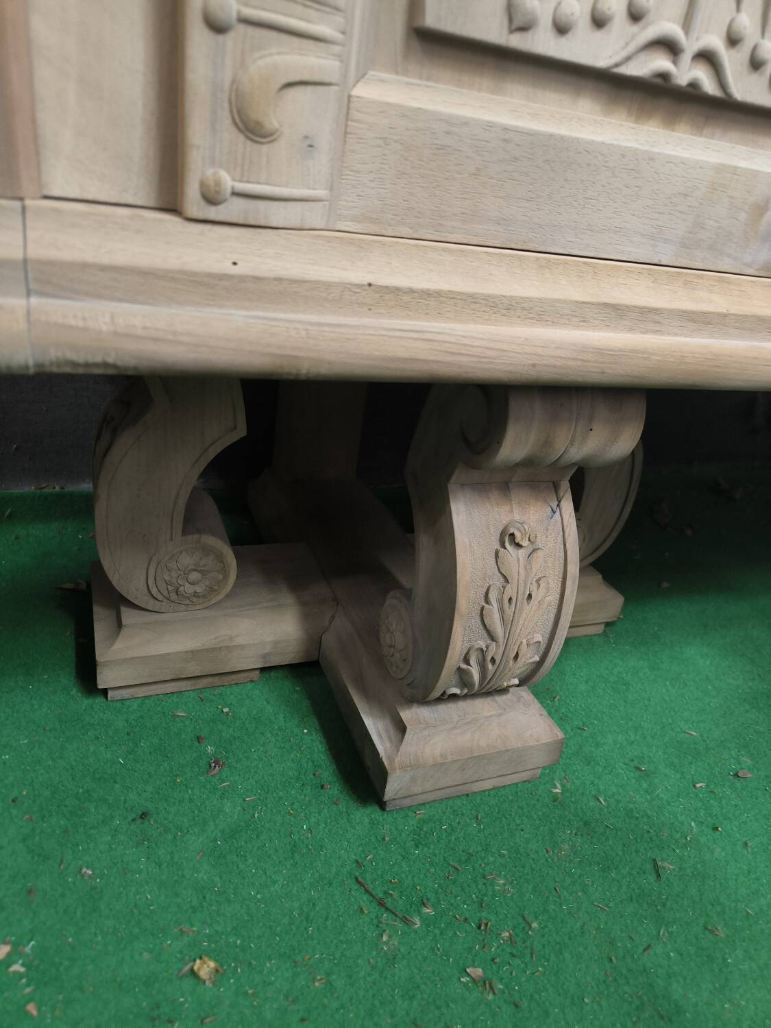 Huge sideboard, 1957, solid natural walnut