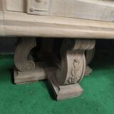 Huge sideboard, 1957, solid natural walnut