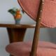Vintage Heart Chair in Orange Velvet, Europe, 1960s