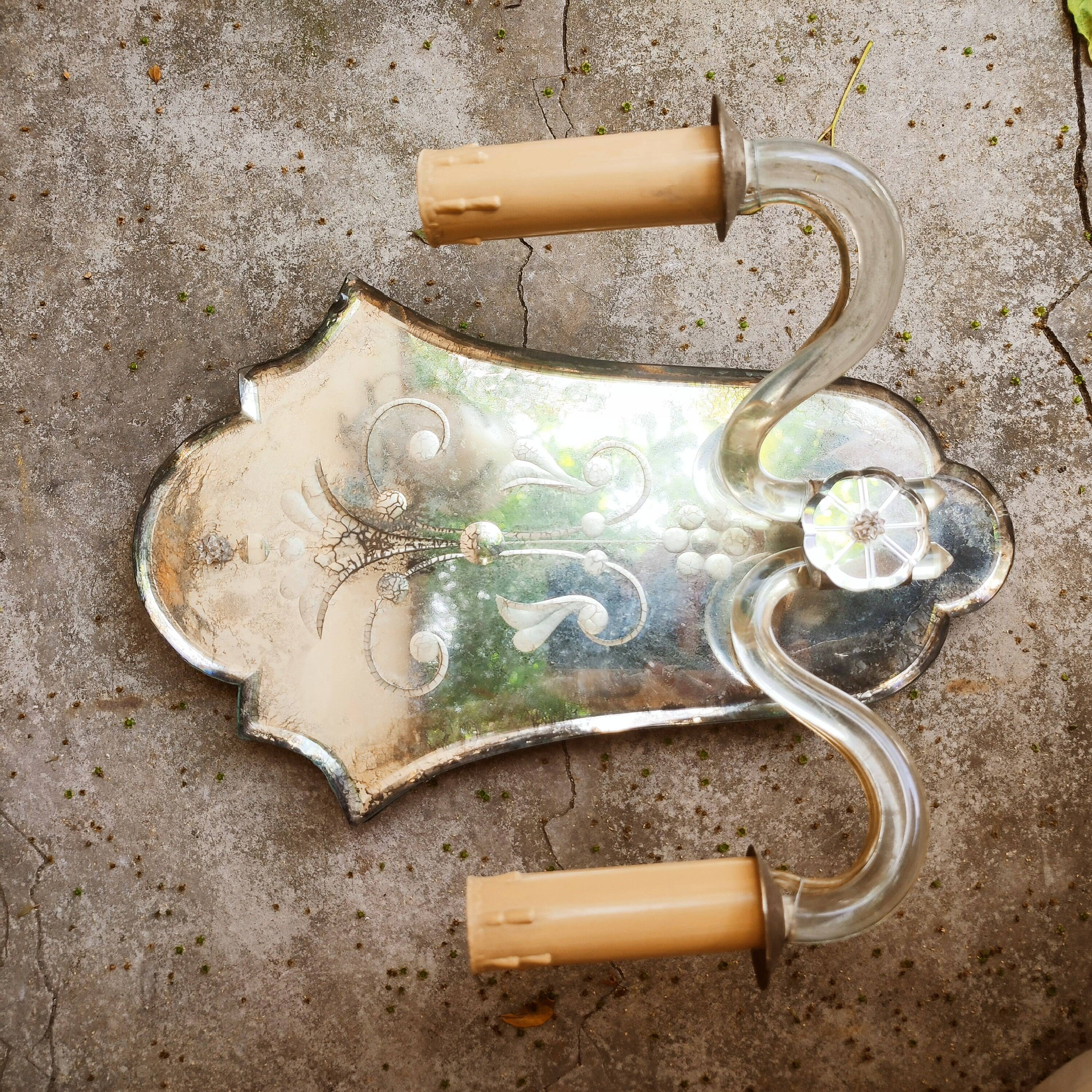 Venetian glass wall light