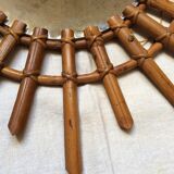 Mirror rattan sun 58 cm years 60