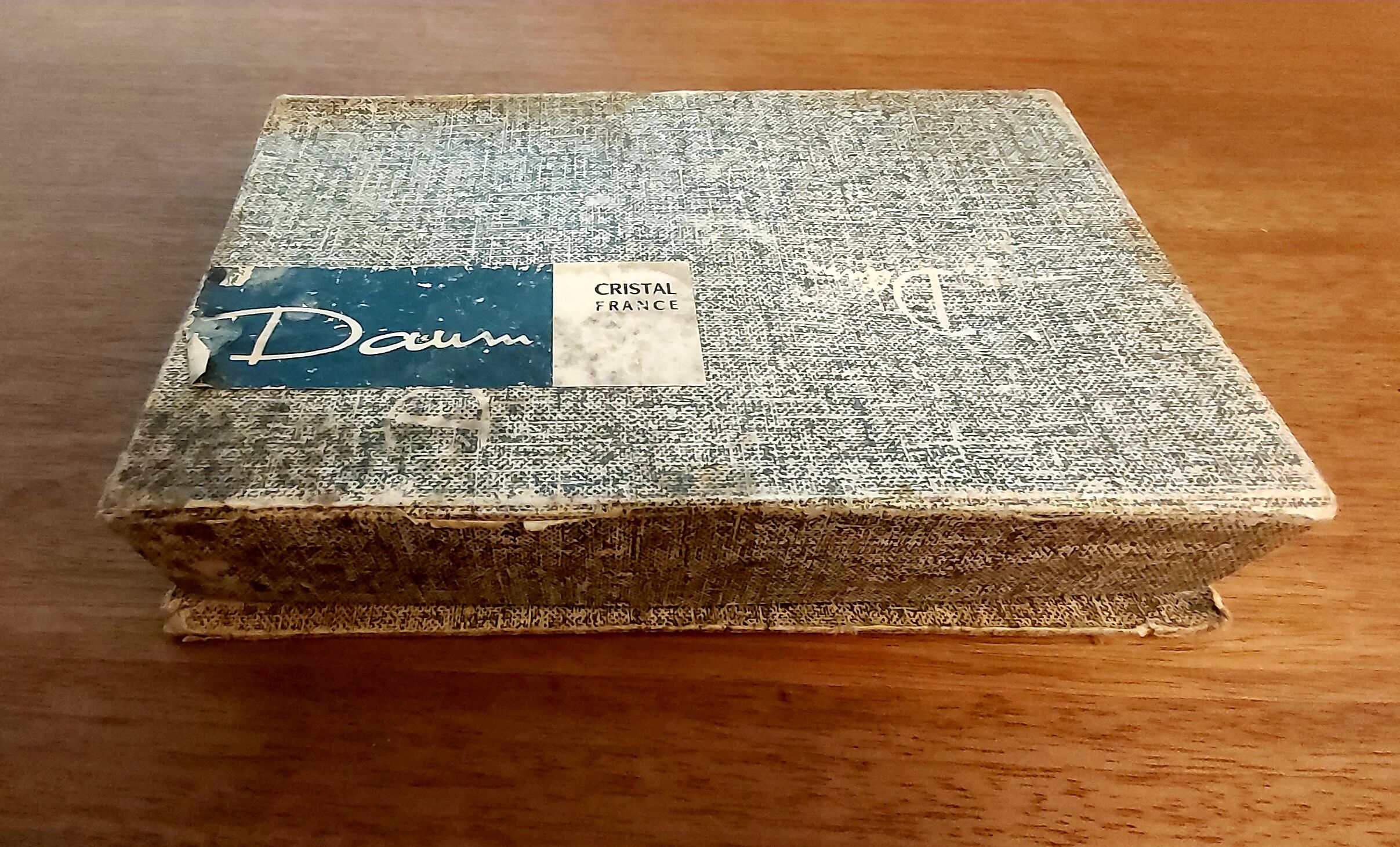 Box 6 crystal knife holders Daum 1960