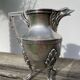 English silver-plated milk jug or vase