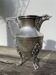 English silver-plated milk jug or vase