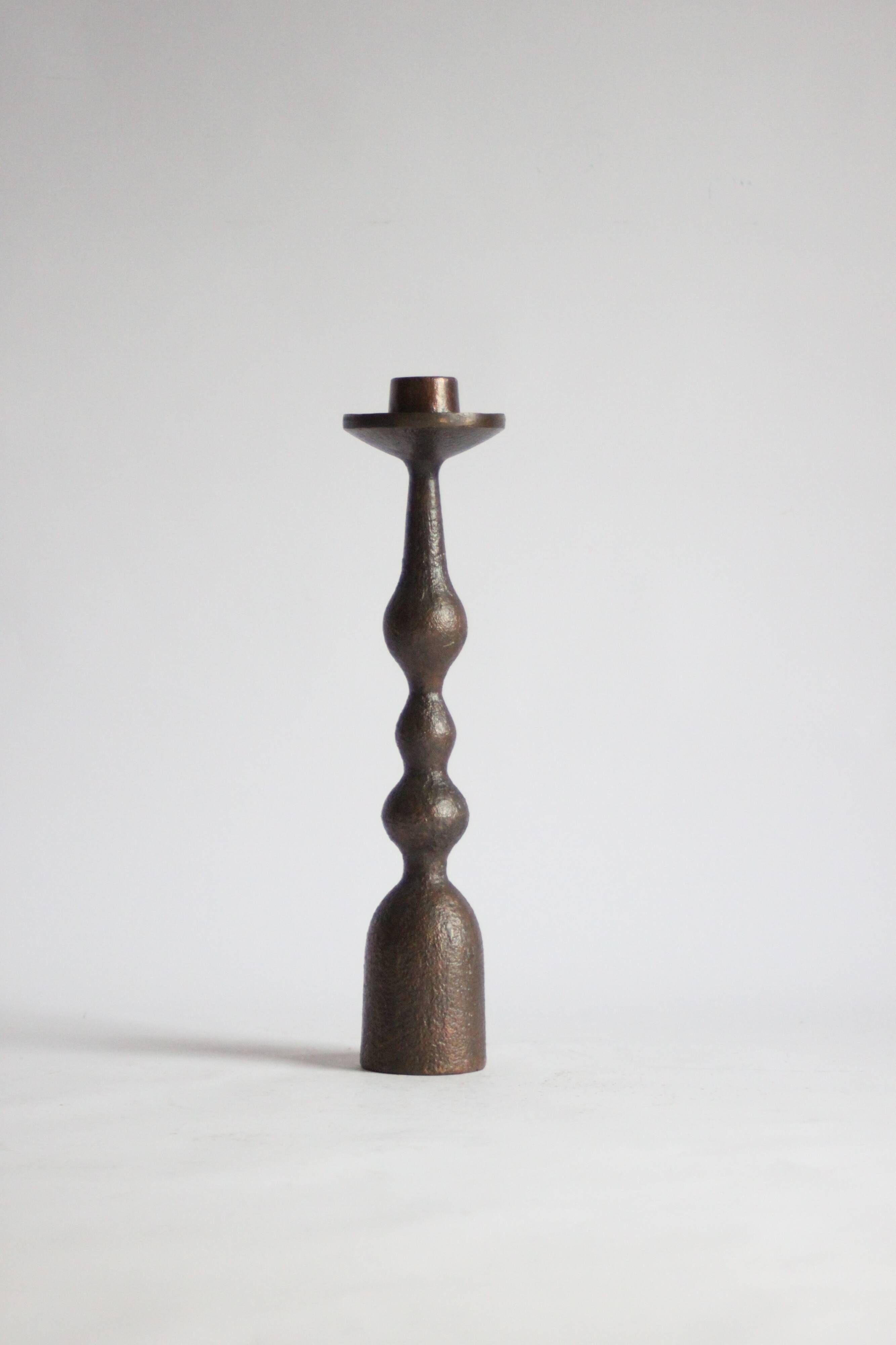 Brutalist candle stick, 1970s