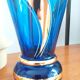 Vase boom bleu et or