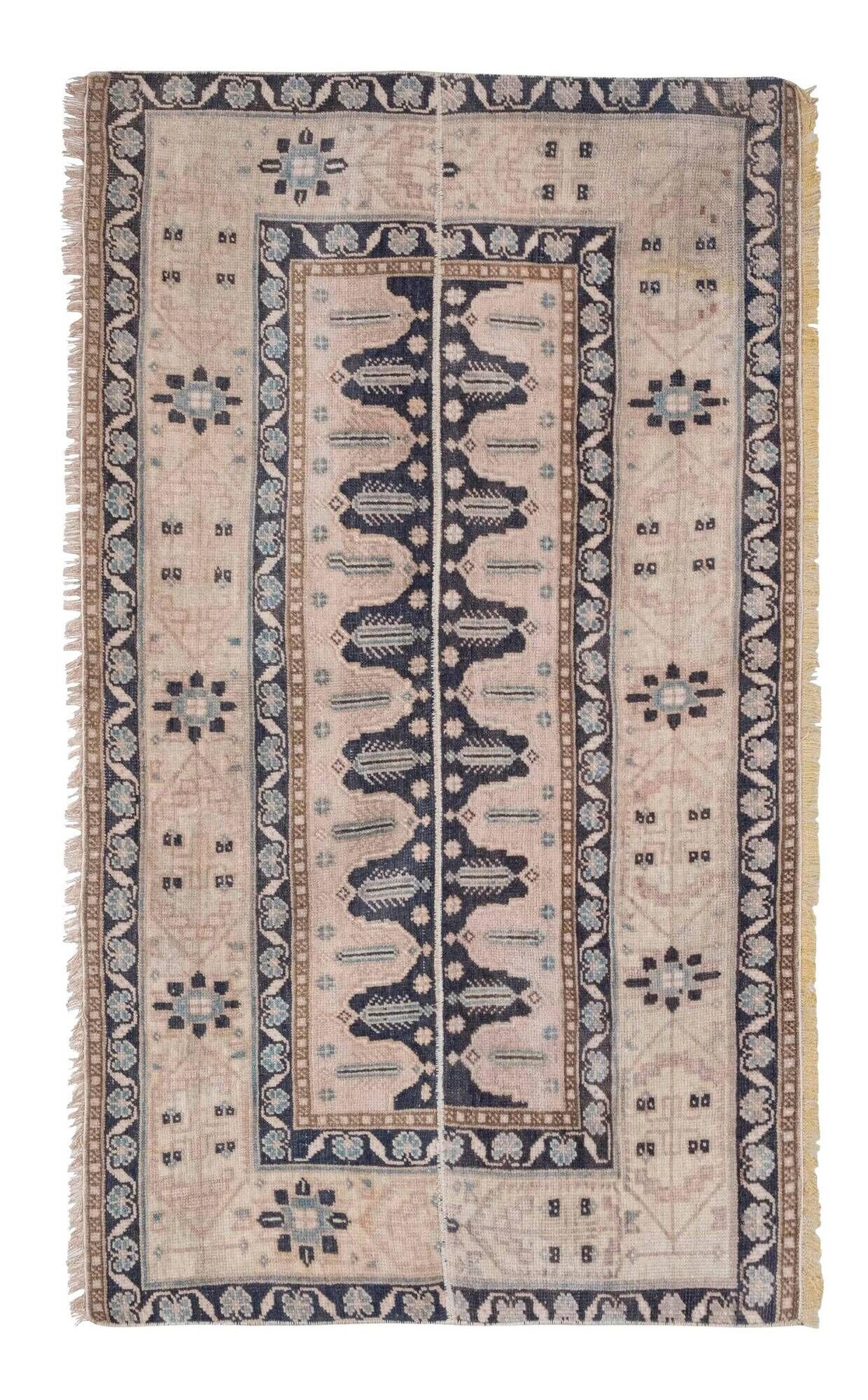 Vintage Turkish handmade rug 86x145 cm