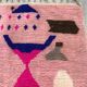 tapis berbère Boujad rose 3*2m