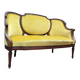 Banquette, canapé en bois naturel de style louis xvi xix eme siècle