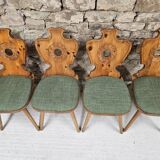 Lot of 4 bistro inn chairs from the 1970s