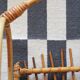 Wicker / rattan vintage magazine holder