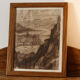 Old drawing, wash depicting Koblenz