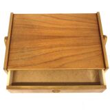 Scandinavian teak bedside table, Sweden, 1950s