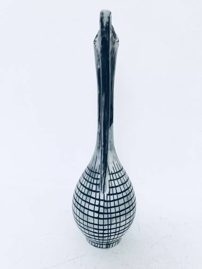Vintage grey checkered ceramic – Capron spirit, circa 1960
