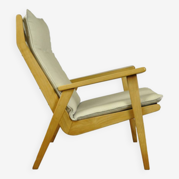 Fauteuil vintage "Lotus" en hêtre par Rob Parry pour Gelderland, 1960