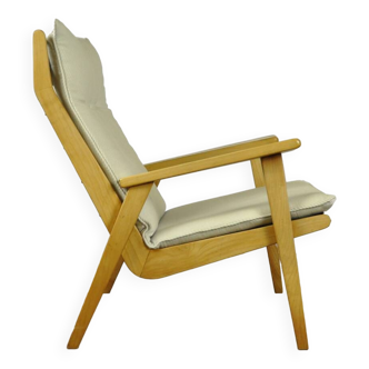 Fauteuil vintage "Lotus" en hêtre par Rob Parry pour Gelderland, 1960