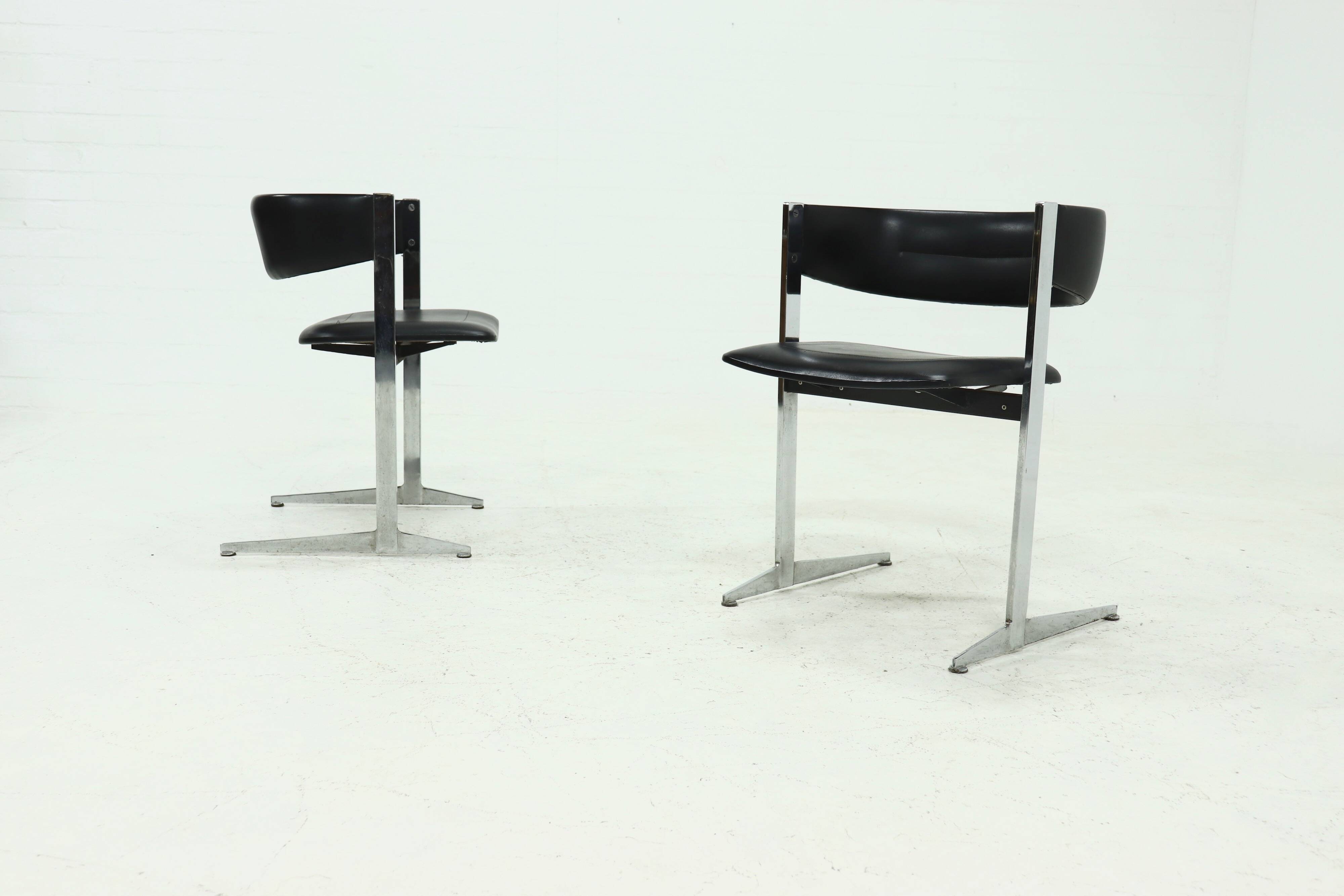 Set of 2 Sigma Dining Chairs by Sigmachair Italy, 1970s