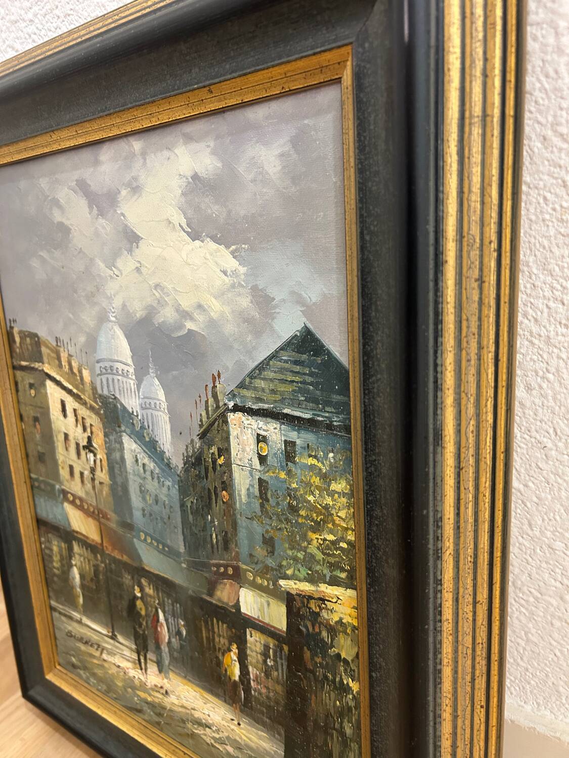 Oil on canvas signed Burnett, Paris