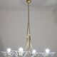 Extraordinary Art Deco Murano Glass and Bronze Chandelier by Barovier&Toso, 1950