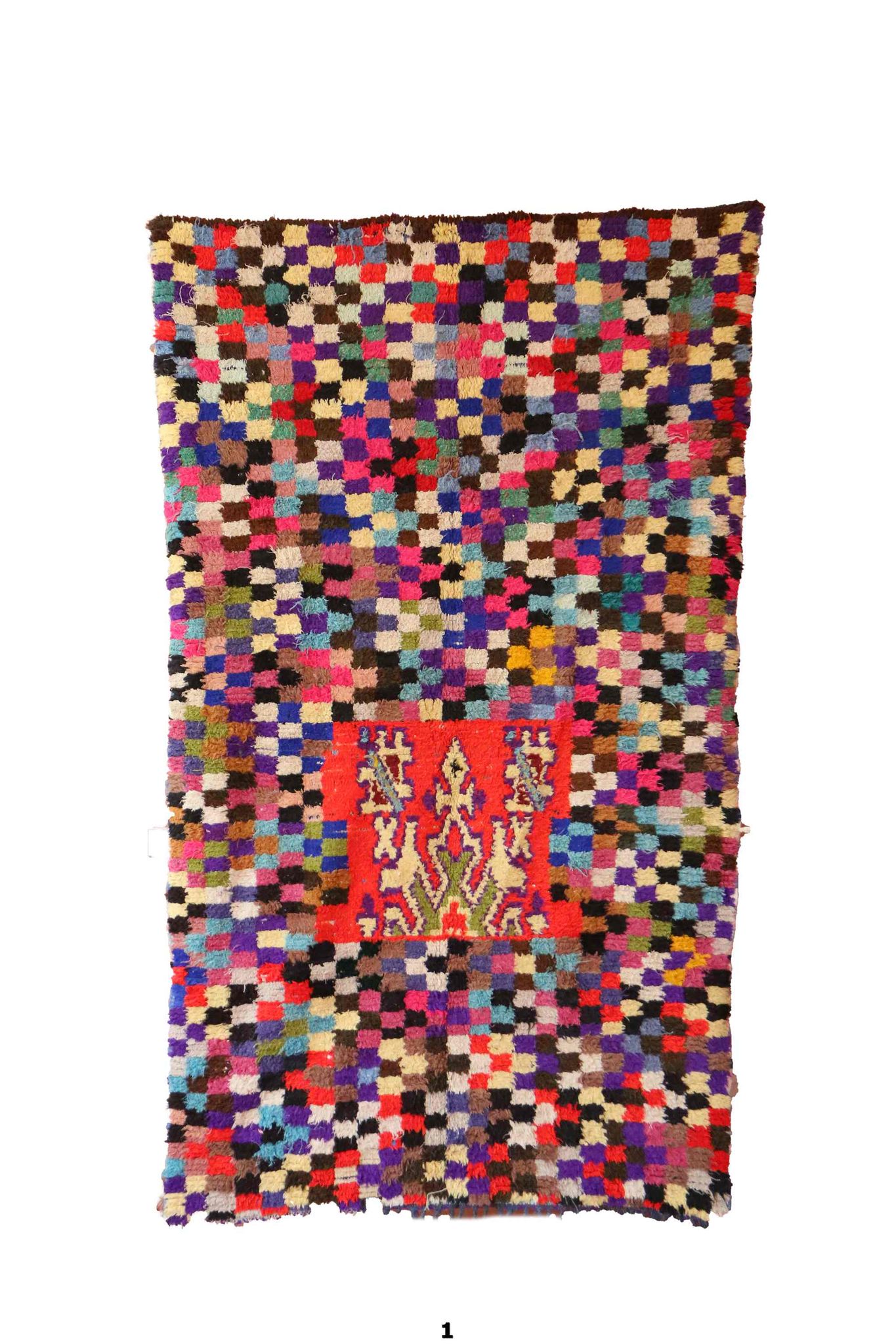 Moroccan colorful carpet - 122 x 212 cm