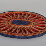 Braided straw underside