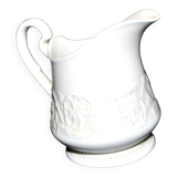Wedgwood "Patrician" molded opaque earthenware pitcher, England Etruria Barlaston