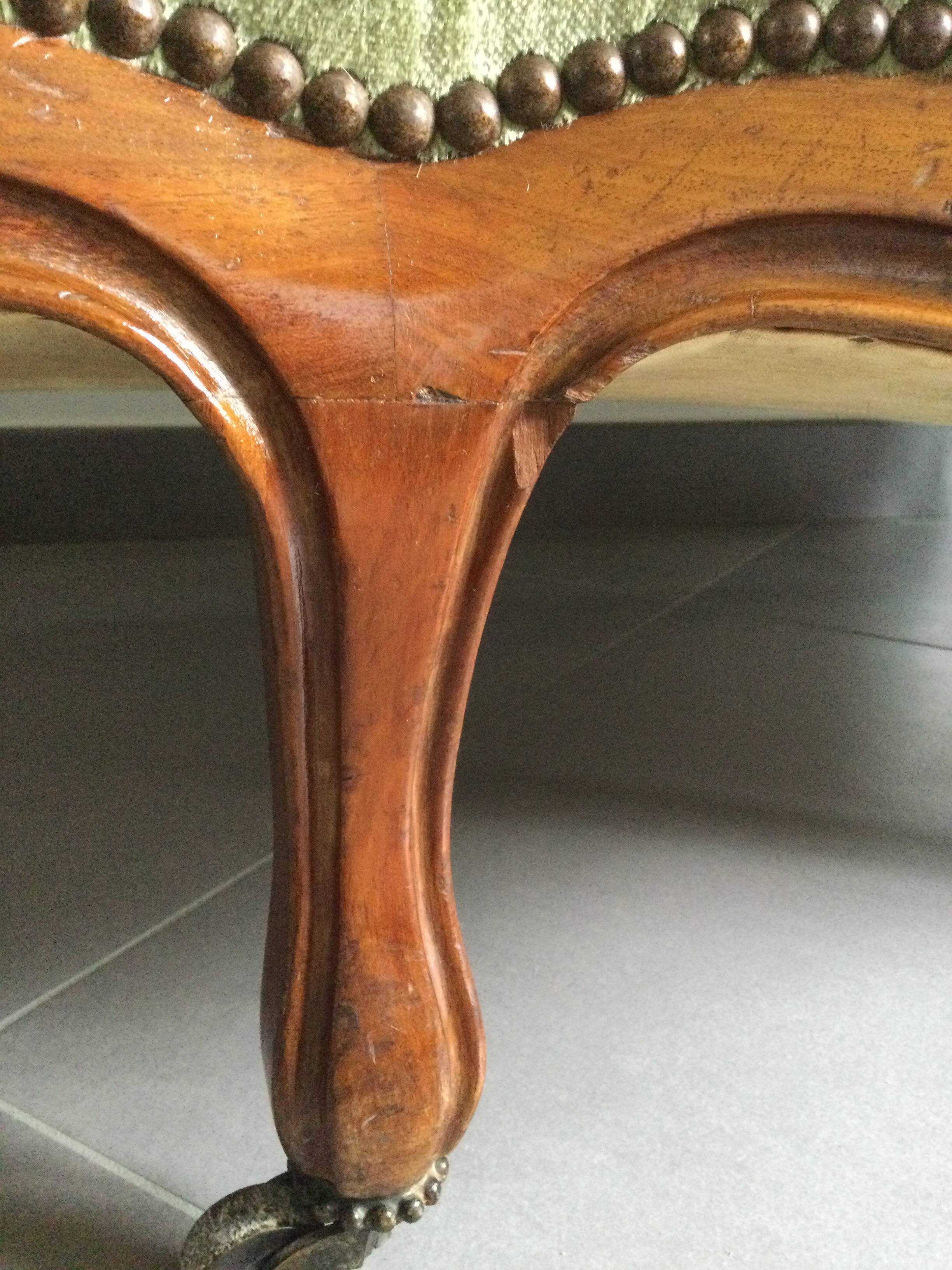 Napoleon III Mahogany Sofa