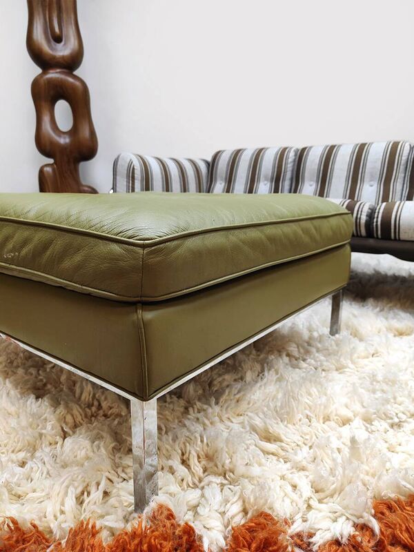 Pouf vintage en cuir design hollandais 905 Artifort