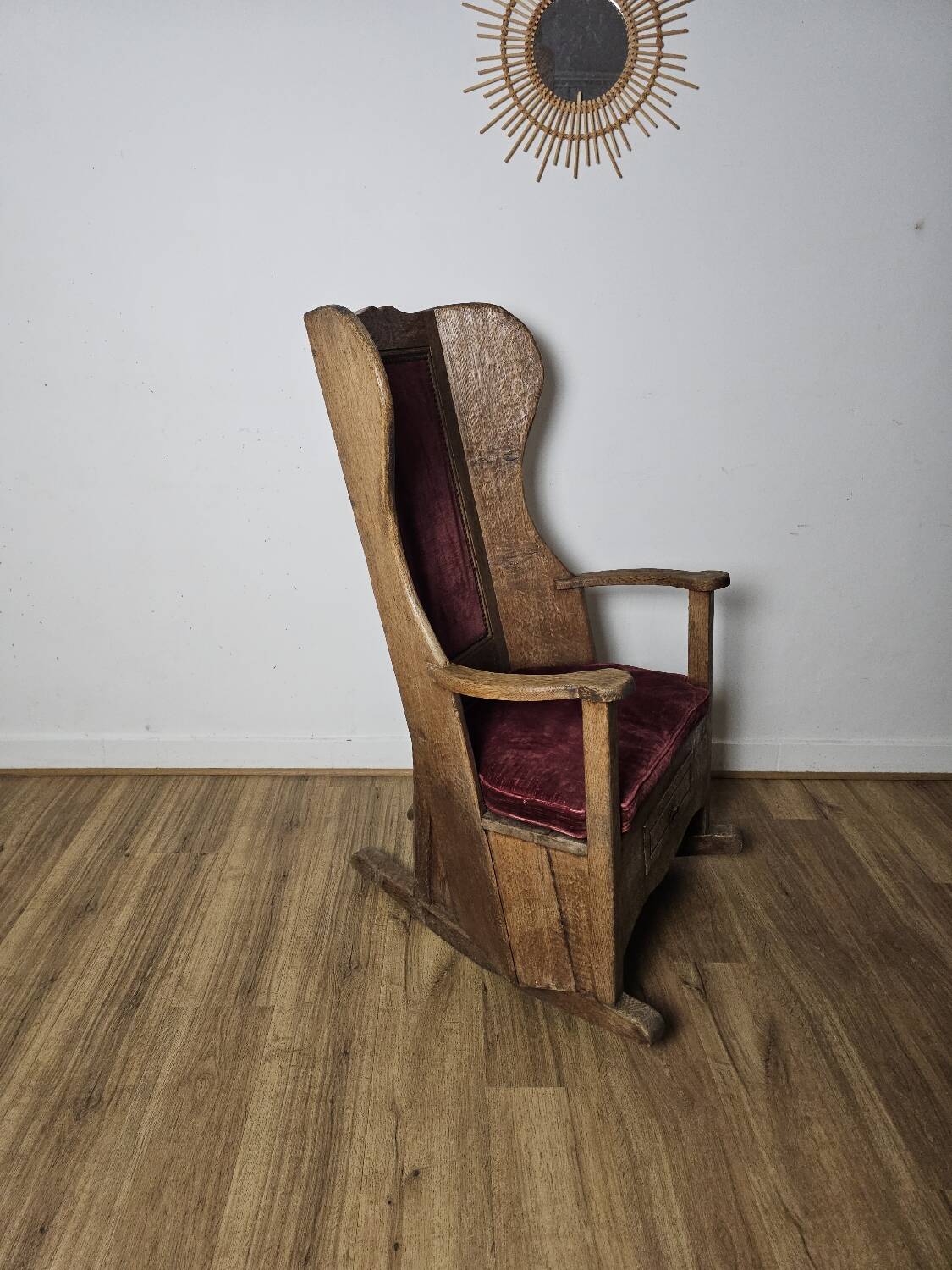 Brutalist Rocking Chair, 19th Century