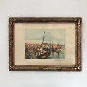 Eugène GAUGUET, 1872-1943.Les Sables d’Ollone.Eau-forte aquatinte