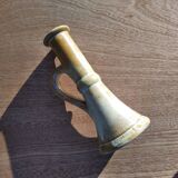 Glazed stoneware candle holder