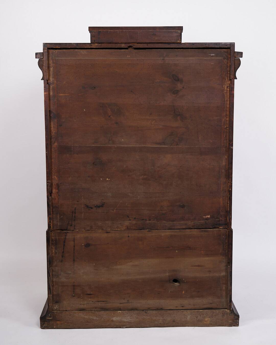 Secretary - Hand polished mahogany - Flame structure - 4 drawers - Year 1840s