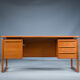 Freestanding Teak Desk from GV Møbler, 1960s