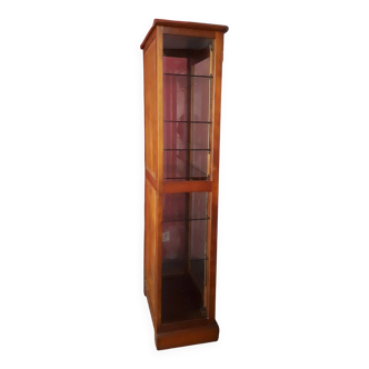 Cherry wood display cabinet with 6 adjustable glass shelves – Drimmer brand