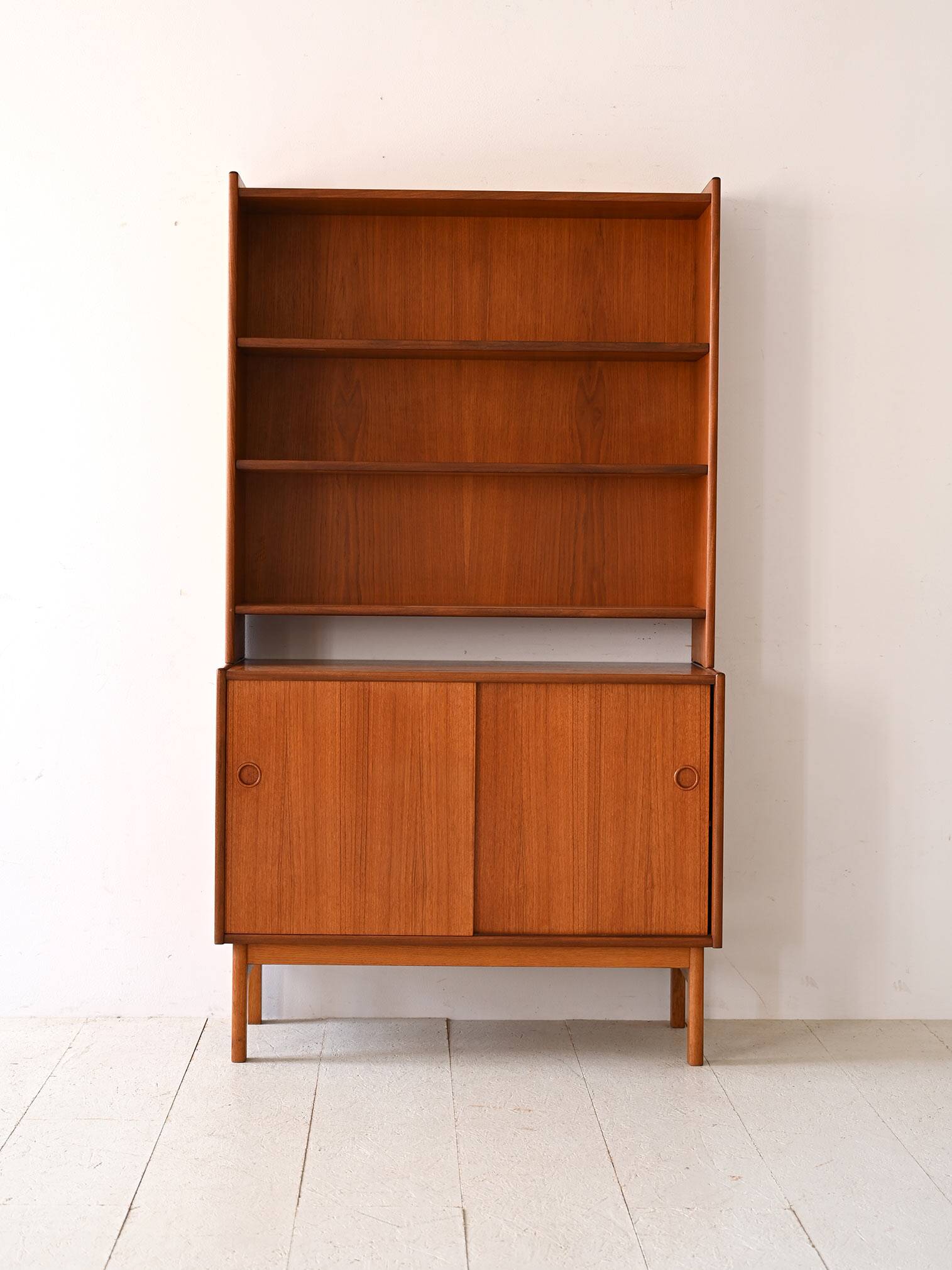 Scandinavian 2-door bookcase, 1960s