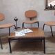 Set of 3 Steelcase Strafor chairs
