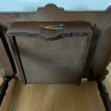 Old wooden pedestal table
