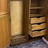 1930s English oak cabinet