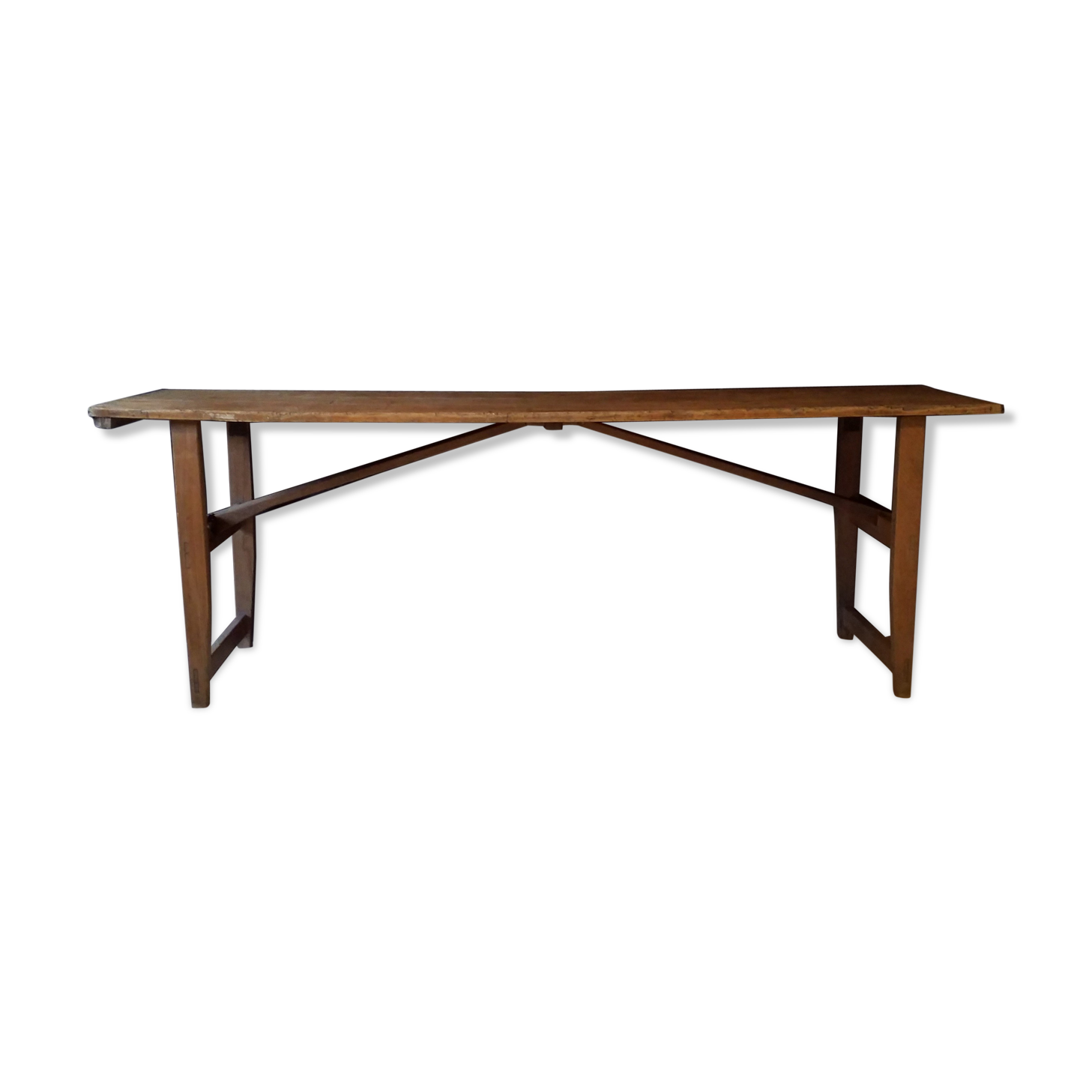 Folding brewery table