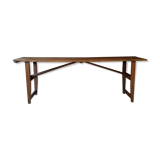 Folding brewery table