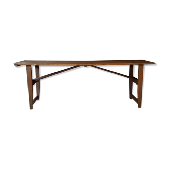 Folding brewery table