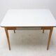 Midcentury formica and wood central table, Czechoslovakia, 1960s