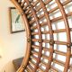 Set of 3 Rattan and Bamboo Mirrors, 1950s/60s