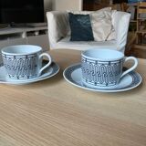 Set of two cups and cups
