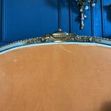 Napoleon iii period sofa in painted and gilded wood with cornucopia decor