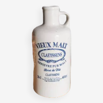Vintage bottle with handle and advertising writing