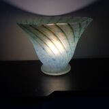 Glass pastry table lamp