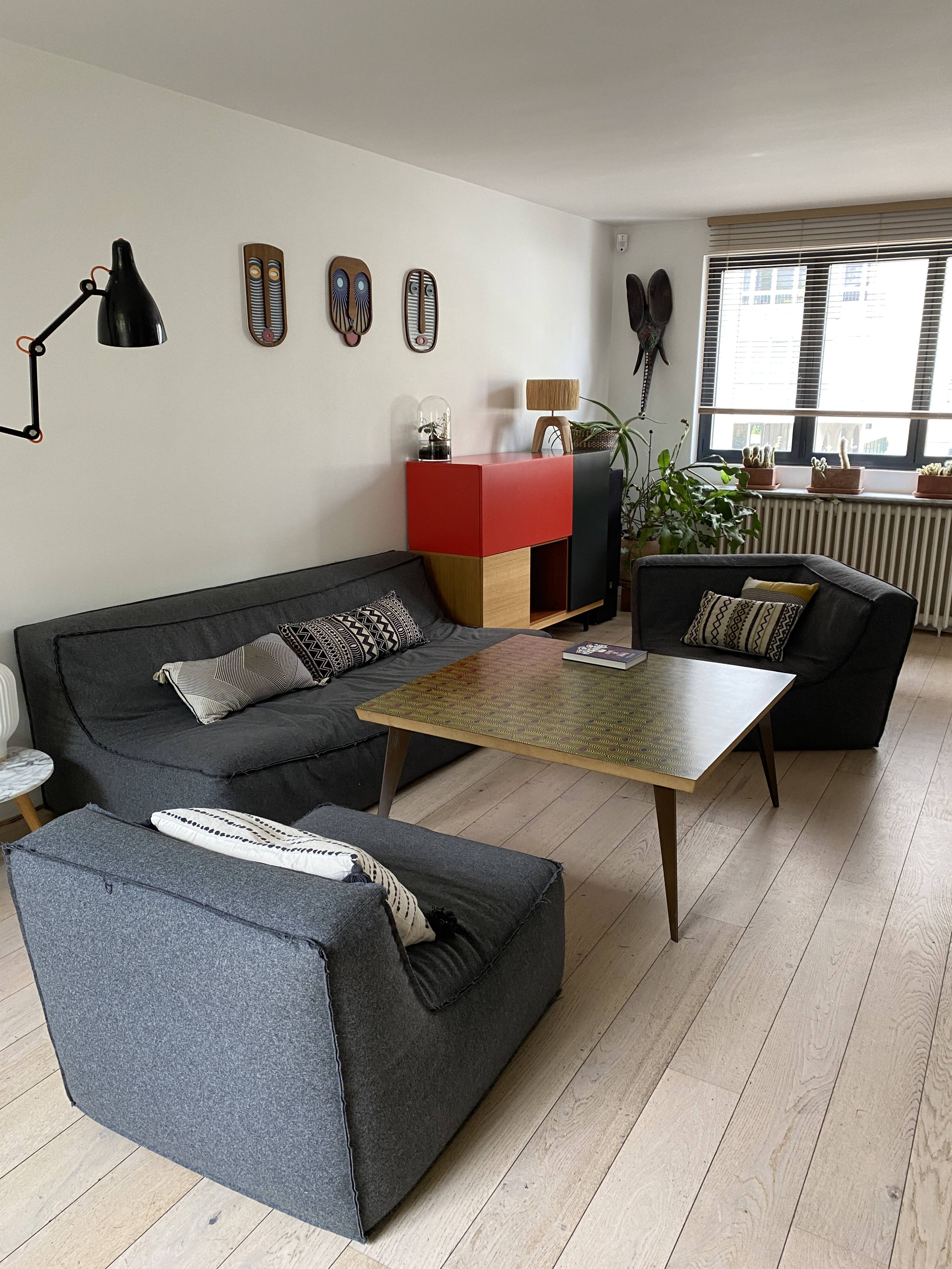 Designer sofa and armchair set