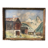 Tableau aquarelle sur papier de montagne